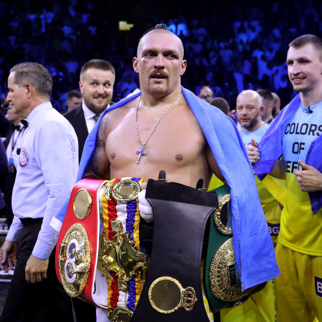 Oleksandr Usyk thinks Daniel Dubois showed 'weakness' with Wembley Stadium push
