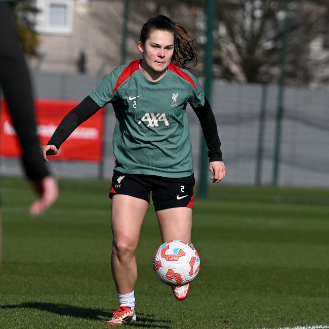 Lucy Parry loves playing for Liverpool at Anfield