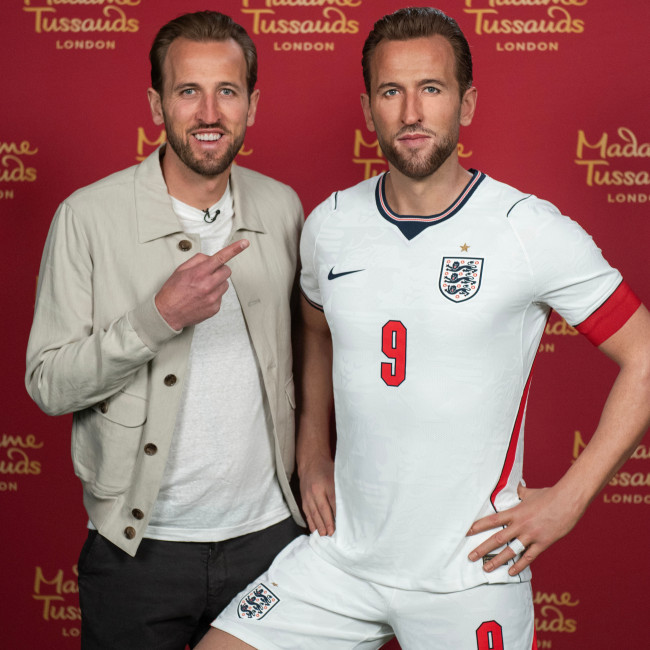 Harry Kane waxwork unveiled at Madame Tussauds London