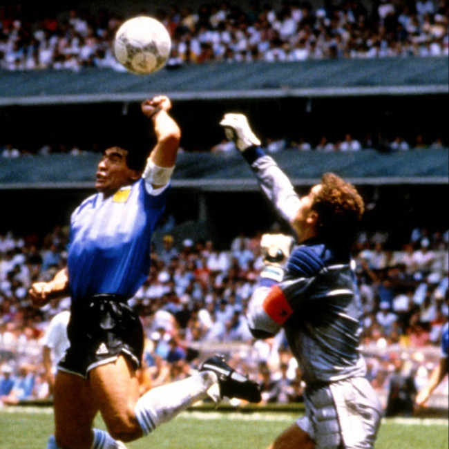 Diego Maradona's 'Hand of God' football sells for over $3 million at US auction